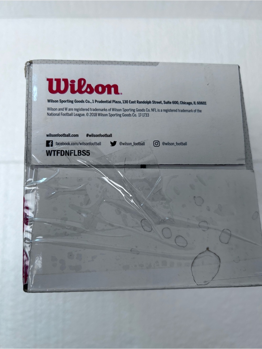 Wilson Gray NFL Practice Football with Black Laces - Picture 5 of 6